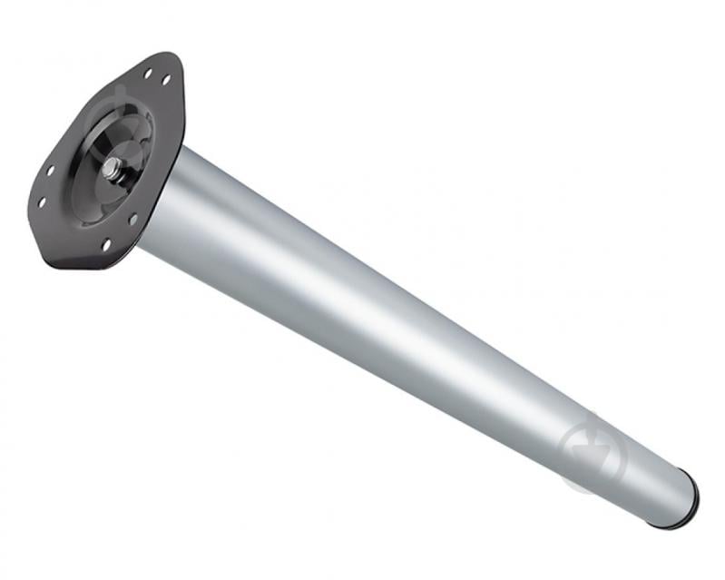 Мебельная ножка DC комплект 4 шт d60x820 мм для стола матовый хром с верхней стальной крепежной пластиной - фото 3