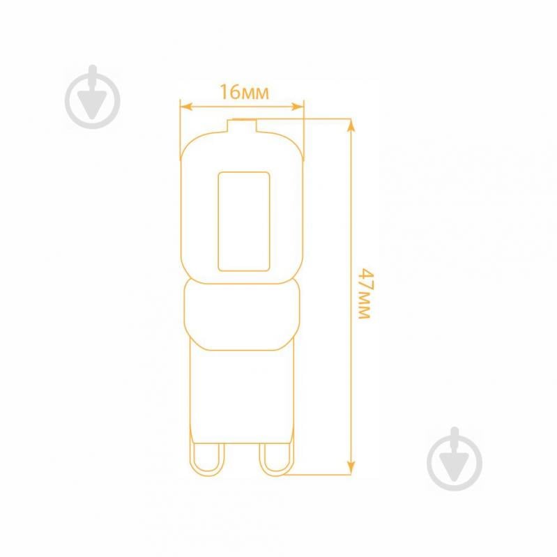 Лампа светодиодная LightMaster LB-595 2 шт./уп. 3 Вт капсульная G9 230 В 4000 К - фото 3