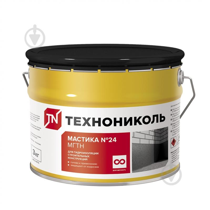 ᐉ Мастика битумная TECHNONICOL №24 МГТН 3 кг • Купить в Киеве, Украине ...