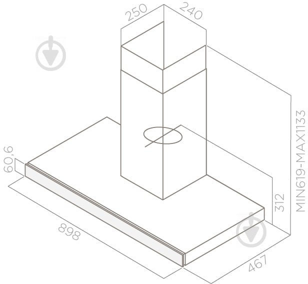 Витяжка Elica JOY BLIX/A/90 - фото 3