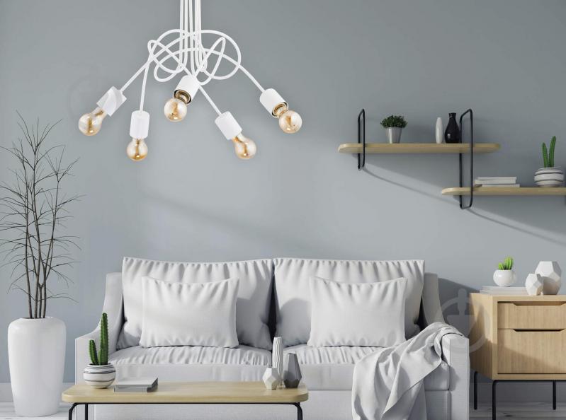 Люстра потолочная ALFA Tango 5xE27 белый 23615 - фото 4