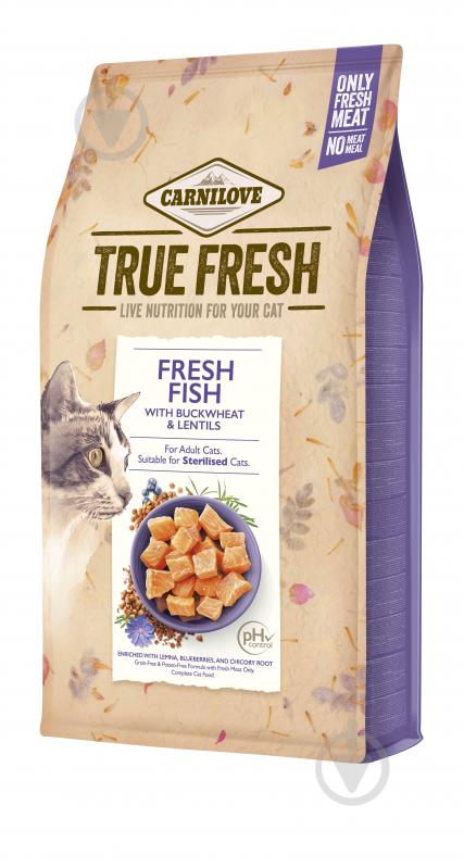 Корм сухий для котів Carnilove True Fresh з рибою 1,8 кг - фото 1 Корм сухий для котів Carnilove True Fresh з рибою 1,8 кг - фото 1