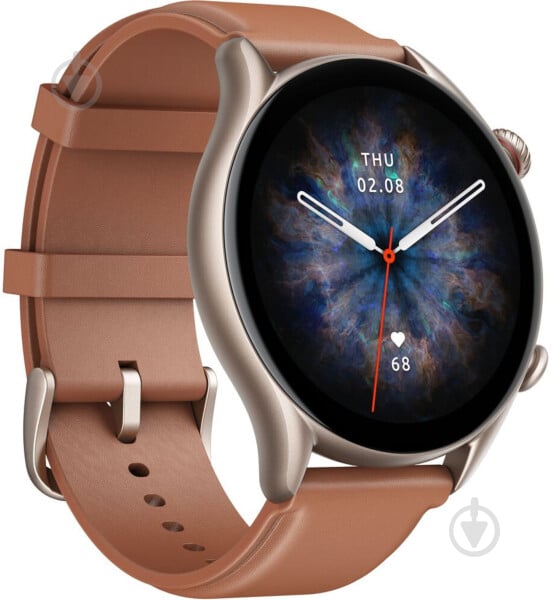 Смарт-годинник Amazfit GTR 3 Pro brown leather (879510) - фото 3