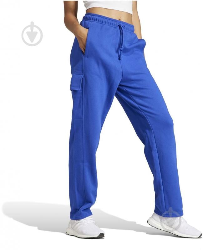 Брюки Adidas All SZN Fleece Cargo IW1219 р. M синий - фото 2