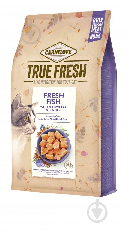 Корм сухий для котів Carnilove True Fresh з рибою 4,8 кг - фото 1 Корм сухий для котів Carnilove True Fresh з рибою 4,8 кг - фото 1