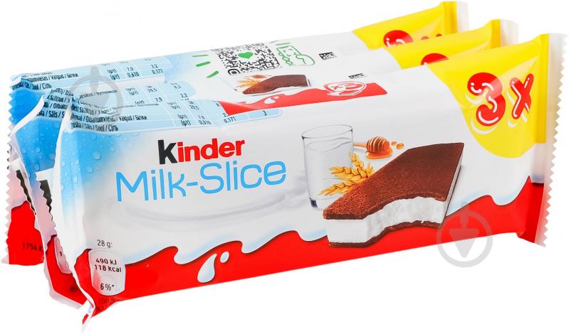 Десерт Kinder с молочной начинкой Milk-slice 3х28г - фото 2