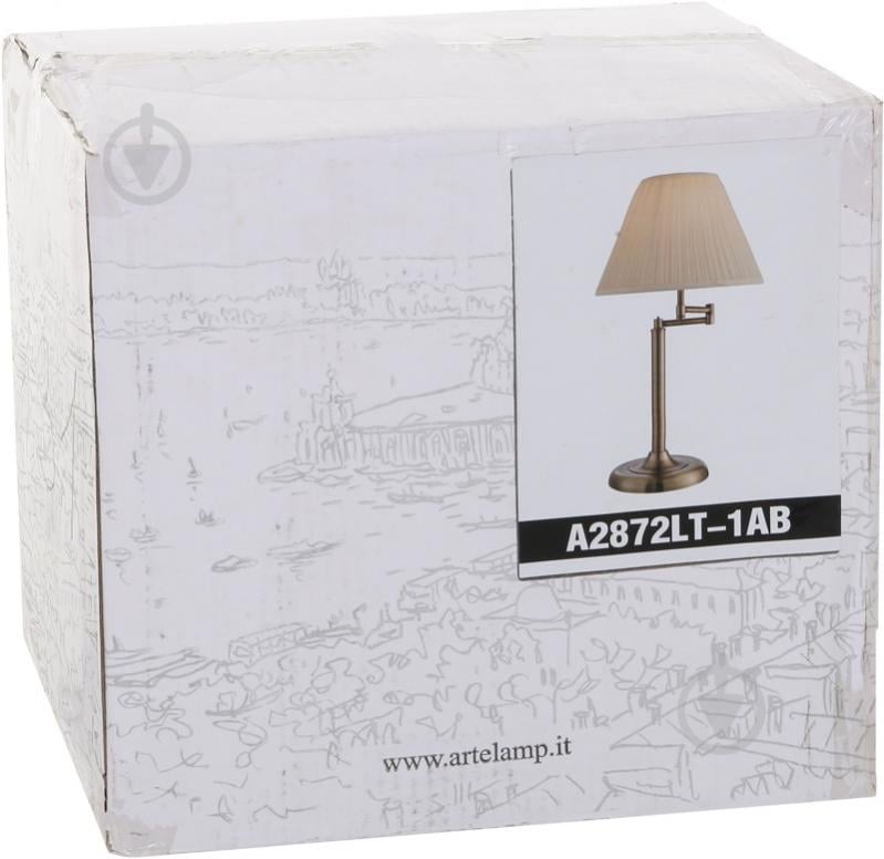 Настільна лампа декоративна Arte Lamp California 1x60 Вт E27 антична бронза A2872LT-1AB - фото 4