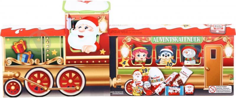 Конфеты Kinder Advent Calendar Train (8000500426845) 221 г - фото 1
