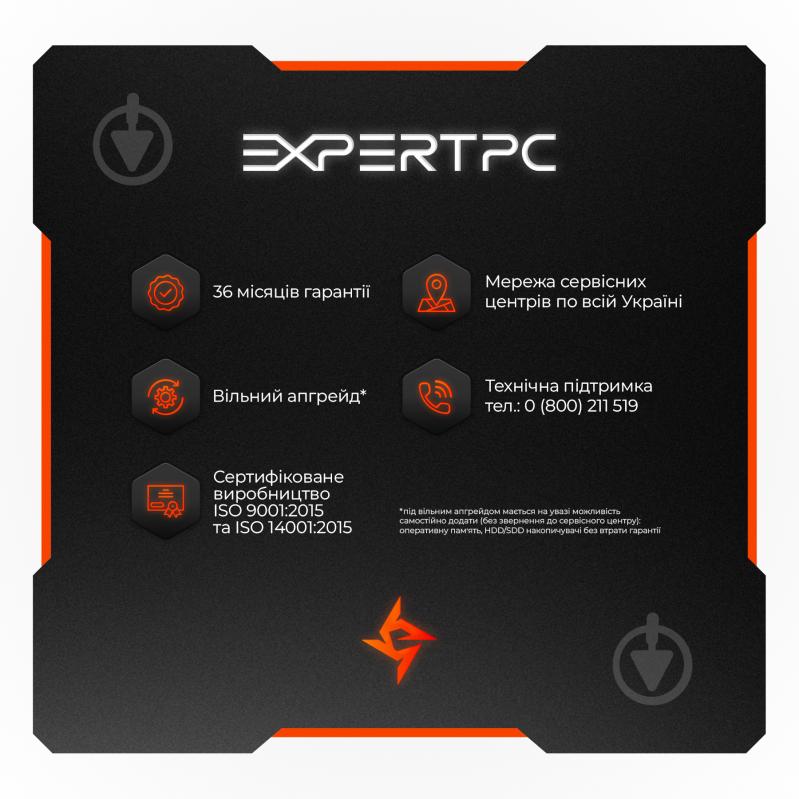 Комп'ютер персональний Expert PC (I12400F.16.S1.3050.B1395) black - фото 4