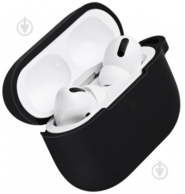 Чохол для навушників 2E для Apple AirPods Pro Pure Color Silicone 2.5 мм black (2E-PODSPR-IBPCS-2.5-BK) - фото 2