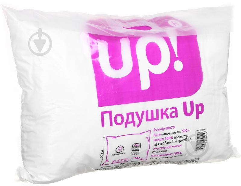 Подушка силікон UP! (Underprice) 50x70 см білий - фото 2