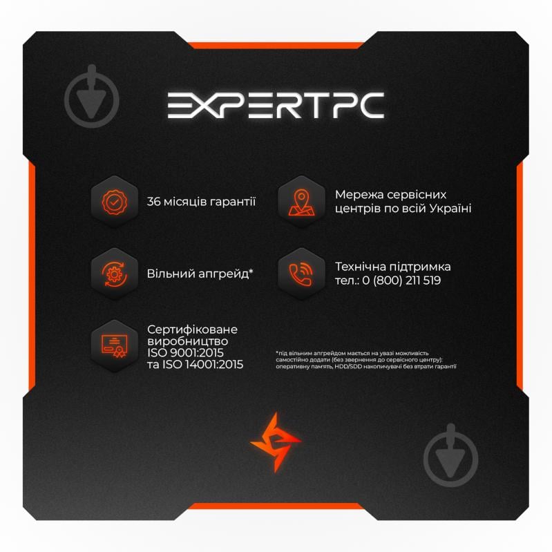 Комп'ютер персональний Expert PC (I12400F.16.S1.4060.B1399) black - фото 9