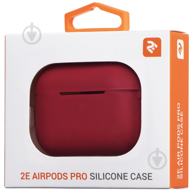 Чохол для навушників 2E для Apple AirPods Pro Pure Color Silicone 2.5 мм Cherry red (2E-PODSPR-IBPCS-2.5-CHR) - фото 4