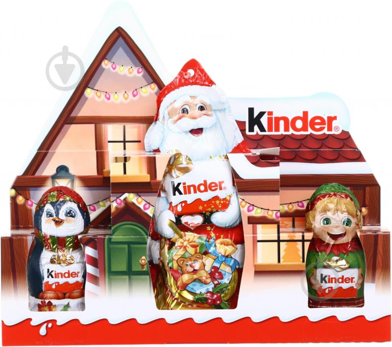 Молочний шоколад Kinder Шоколадні фігурки Hohlfiguren 3er Set (8000500448397) - фото 1