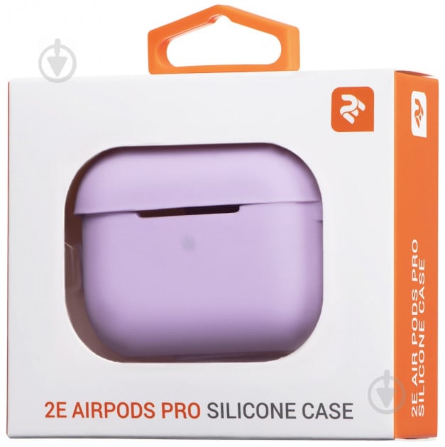 Чехол для наушников 2E для Apple AirPods Pro Pure Color Silicone 2.5 мм Light purple (2E-PODSPR-IBPCS-2.5-LPR) - фото 4