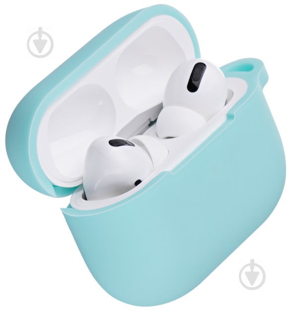 Чехол для наушников 2E для Apple AirPods Pro Pure Color Silicone 2.5 мм Mint (2E-PODSPR-IBPCS-2.5-MT) - фото 2