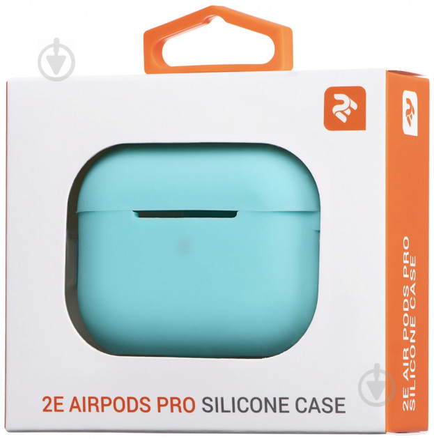 Чехол для наушников 2E для Apple AirPods Pro Pure Color Silicone 2.5 мм Mint (2E-PODSPR-IBPCS-2.5-MT) - фото 4