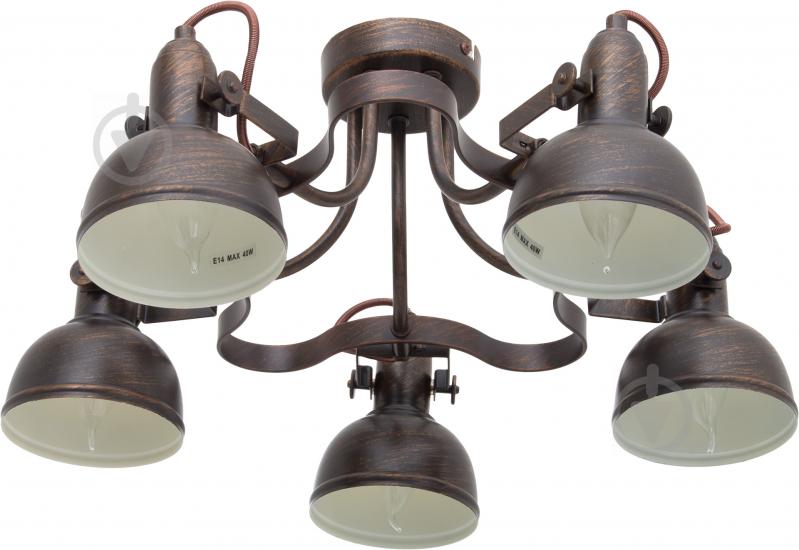 Люстра стельова Arte Lamp Martin 5xE14 коричневий A5216PL-5BR - фото 1