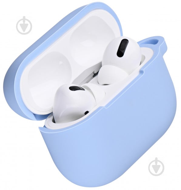 Чохол для навушників 2E для Apple AirPods Pro Pure Color Silicone 2.5 мм Sky blue (2E-PODSPR-IBPCS-2.5-SKB) - фото 2