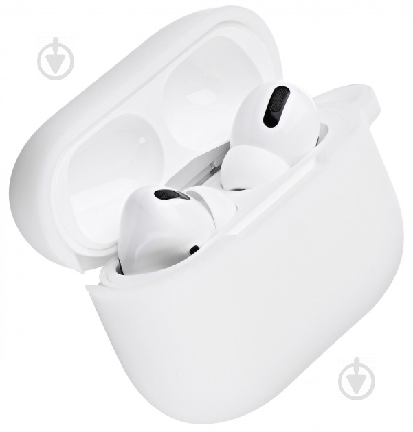 Чохол для навушників 2E для Apple AirPods Pro Pure Color Silicone 2.5 мм white (2E-PODSPR-IBPCS-2.5-WT) - фото 2