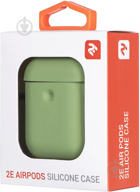 Чехол для наушников 2E для Apple AirPods Pure Color Silicone 3.0 мм Light green (2E-AIR-PODS-IBPCS-3-LGR) - фото 3