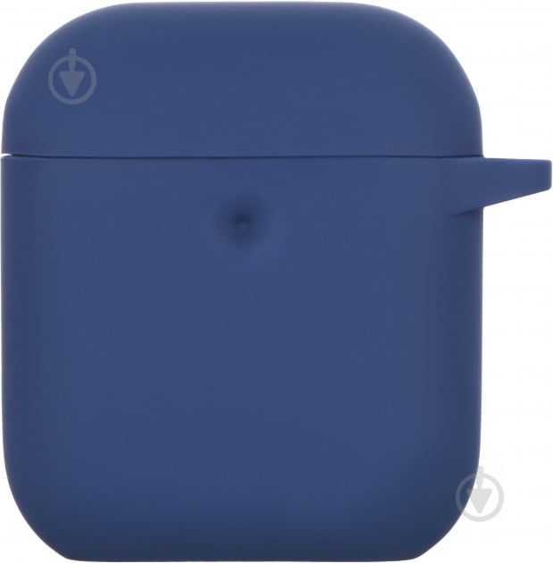 Чохол для навушників 2E для Apple AirPods Pure Color Silicone 3.0 мм Navy blue (2E-AIR-PODS-IBPCS-3-NV) - фото 1