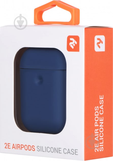 Чохол для навушників 2E для Apple AirPods Pure Color Silicone 3.0 мм Navy blue (2E-AIR-PODS-IBPCS-3-NV) - фото 3