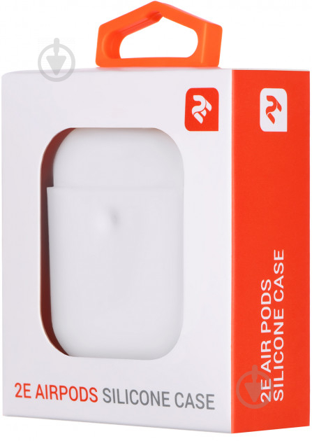 Чехол для наушников 2E для Apple AirPods Pure Color Silicone 3.0 мм white (2E-AIR-PODS-IBPCS-3-WT) - фото 3