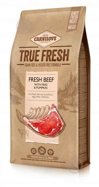 Корм сухой Carnilove True Fresh BEEF с говядиной 11,4 кг - фото 1 Корм сухой Carnilove True Fresh BEEF с говядиной 11,4 кг - фото 1