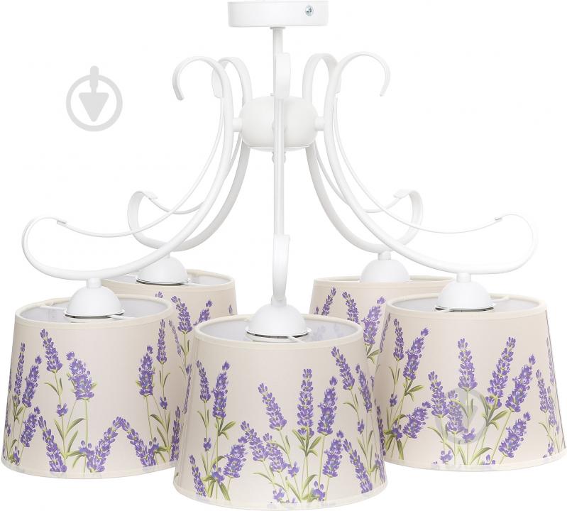 Люстра потолочная TK Lighting Lawenda 3x60 Вт E27 белый 2035 - фото 2