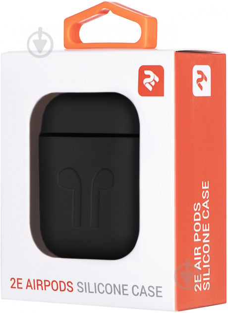 Чехол для наушников 2E для Apple AirPods Pure Color Silicone Imprint 1.5 мм black (2E-AIR-PODS-IBSI-1.5-BK) - фото 3