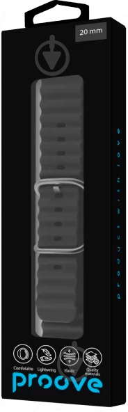 Ремешок Proove Active Band 20 мм black (WBABUW20MM02) - фото 3