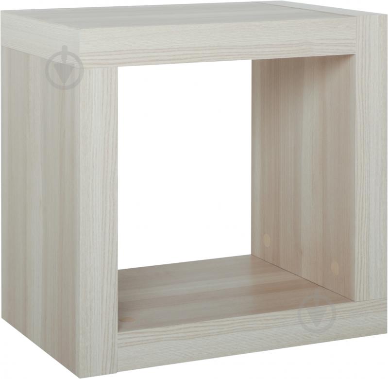 Стеллаж двухсторонний Inteo Кубус МИКС 1x1 438x438x438 мм клен - фото 1