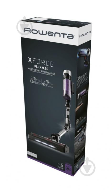 Пилосос акумуляторний Rowenta X-Force 9.60 Allergy RH2037WO black - фото 19