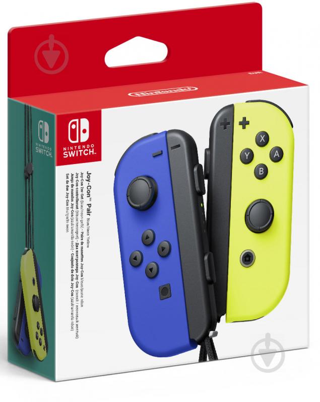 Набор NINTENDO 2 контроллера Joy-Con blue/yellow - фото 2