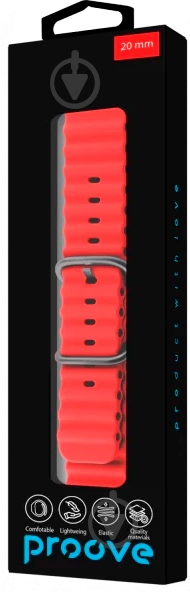 Ремешок Proove Active Band 20 мм red (WBABUW20MM25) - фото 2