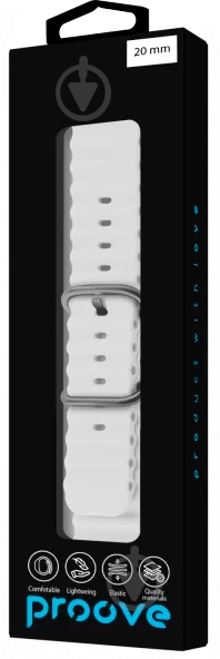 Ремешок Proove Active Band 20 мм white (WBABUW20MM14) - фото 2