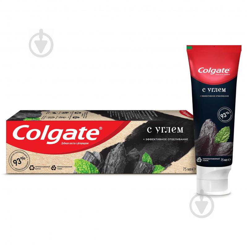 Зубна паста Colgate Naturals Ефективне відбілювання з вугіллям 75 мл - фото 8