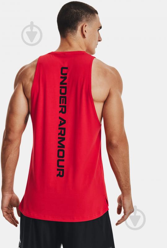 Майка Under Armour UA BASELINE COTTON TANK 1361901-601 р.2XL красный - фото 3