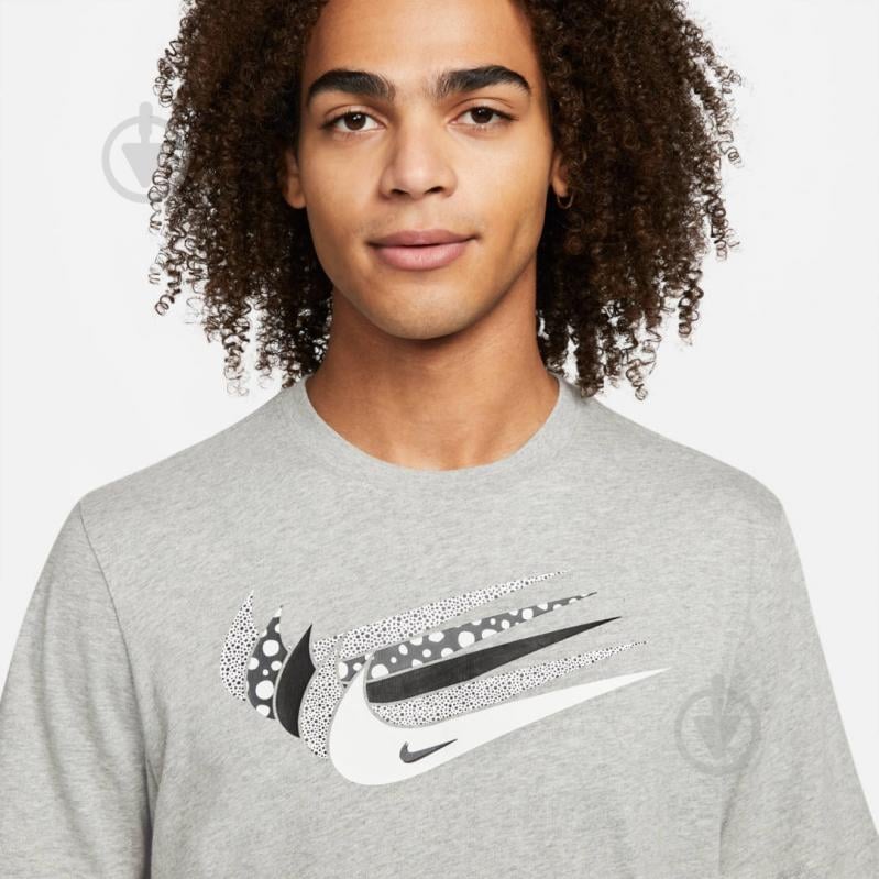 Футболка Nike M NSW 12 MO SWOOSH TEE DN5243-063 р.2XL серый - фото 3