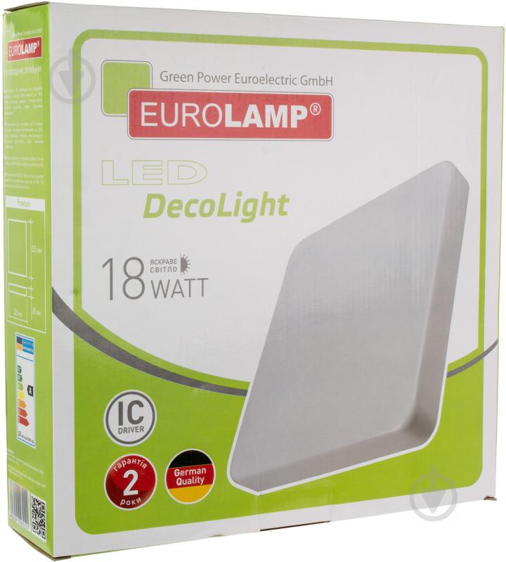 Светильник светодиодный Eurolamp 18 Вт белый 4000 К LED-NLS-18/4(F)new - фото 3