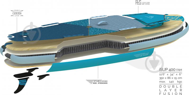 Доска iSUP 400 FAM 417182-900880 - фото 7