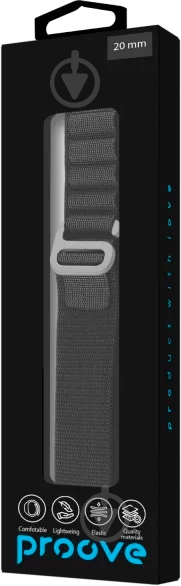 Ремешок Proove Pulse Loop 20 мм black (WBPLUW20MM02) - фото 3 Ремешок Proove Pulse Loop 20 мм black (WBPLUW20MM02) - фото 3