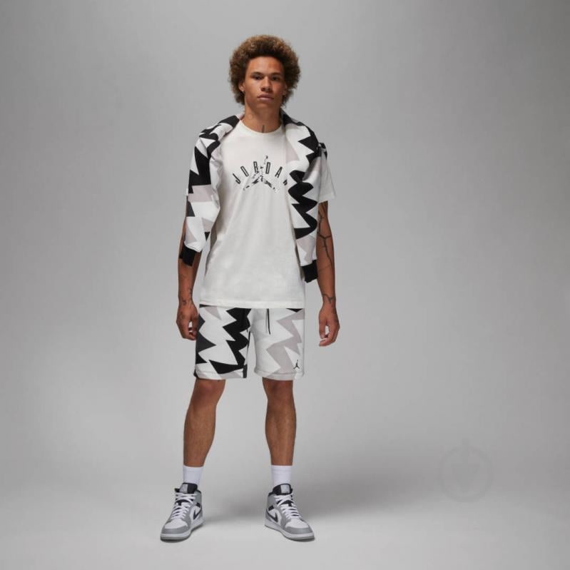 Футболка Nike M J FLT MVP JM SS CREW FB7365-133 р.M бежевий - фото 4