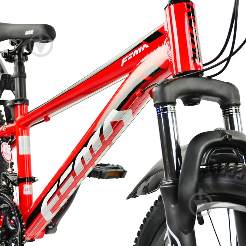 Велосипед дитячий FEMA MTB 1.0 24" OFFICIAL UA червоний RB24-10-RED - фото 2