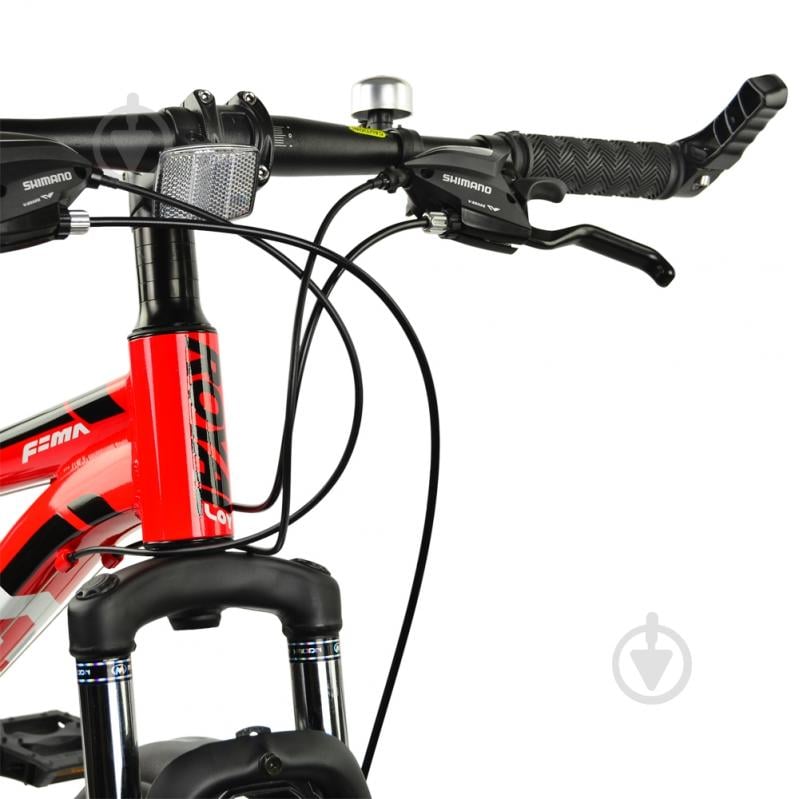 Велосипед дитячий FEMA MTB 1.0 24" OFFICIAL UA червоний RB24-10-RED - фото 3