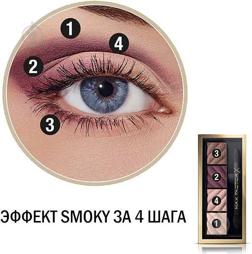 Тени для век Max Factor SMOKEY EYE MATTE 2-IN-1 KIT №20 Rich Roses 1,8 г - фото 3