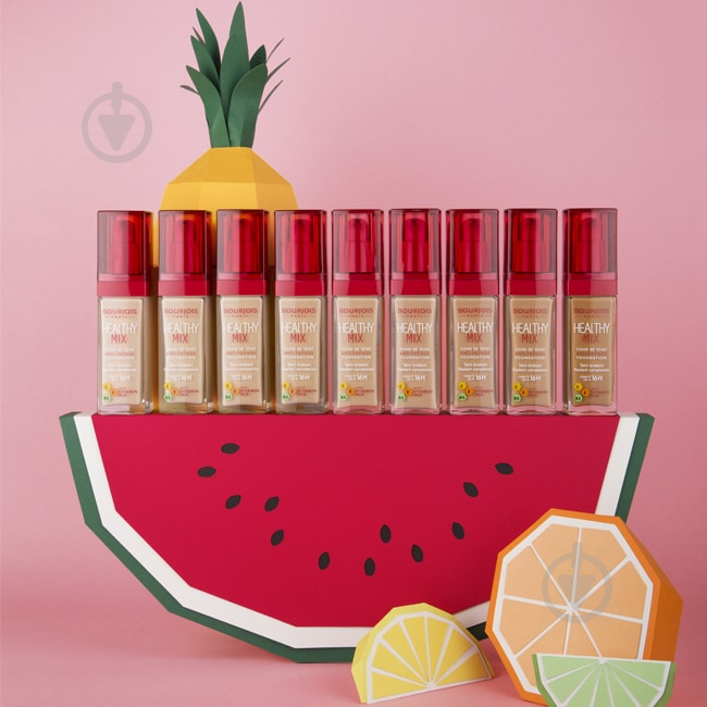 Тональна основа Bourjois HEALTHY MIX №52 ваниль 30 мл - фото 5