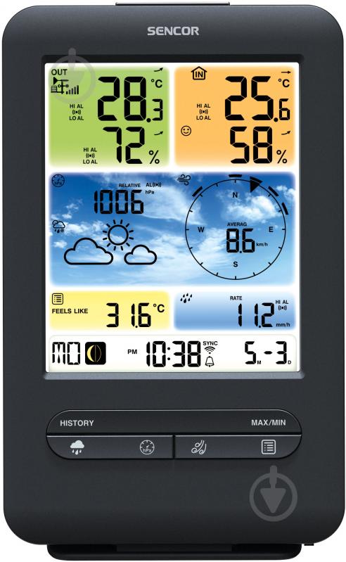 Метеостанція Sencor SWS9898WIFI - фото 6