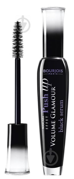 Тушь для ресниц Bourjois Volume Glamour PUSH UP BLACK SERUM объем + уход черный 6 мл - фото 1